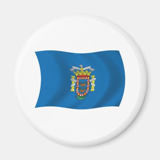 Melilla-Flagge-Magnet Magnet (Vorne)