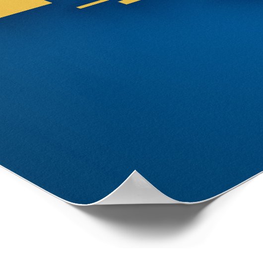 Melilla-Flagge Poster (Ecke)