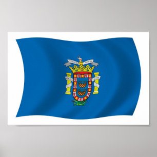 Melilla-Flagge Poster Druck