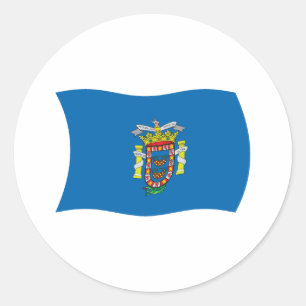 Melilla Flaggenaufkleber Runder Aufkleber