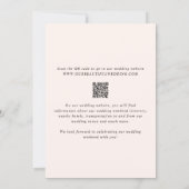 Melinda Modern Wedding Einladung (Rückseite)