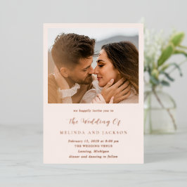 Melinda Modern Wedding Folieneinladung