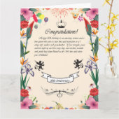 Melindas 80. Geburtstagskarte Karte (Gelbe Blume)