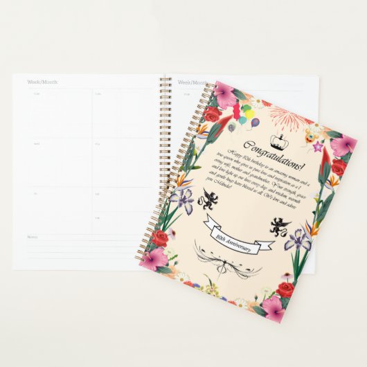 Melindas 80. Geburtstagskarte Planer (Anzeige)