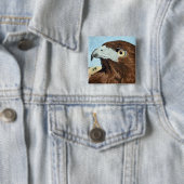 Melinistischer Roter Schwanz- textil Button (Beispiel)