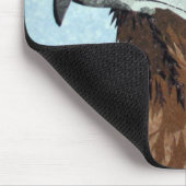 Melinistischer Roter Schwanz- textil Mousepad (Ecke)