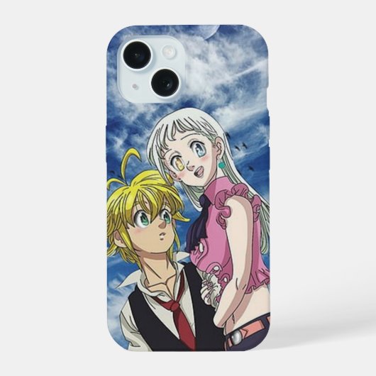 Meliodas and Elizabeth iPhone 15 Hülle (Rückseite)