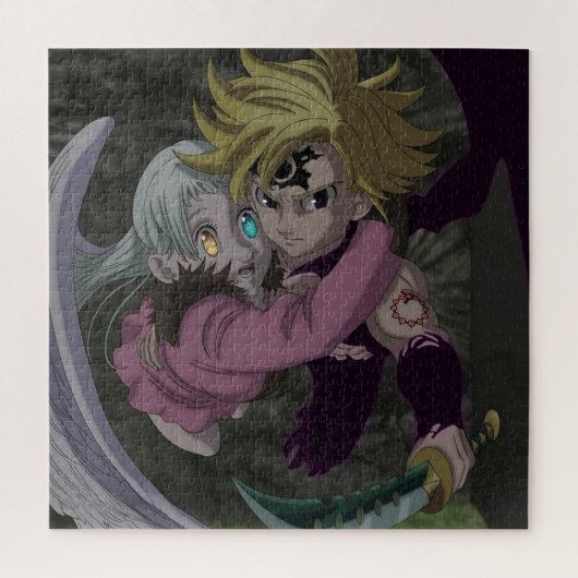 Meliodas und Elizabeth Puzzle (Vertikal)