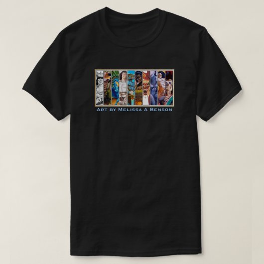 Melissa Benson Fantasy Sampler T-Shirt (Design vorne)