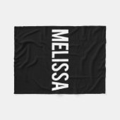 Melissa - Cool New Funny Name Fan Gift Tee Fleecedecke (Vorderseite (Horizontal))