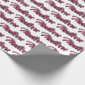 Melissa faded pink personalisiertes Geschenkpapier (Ecke)