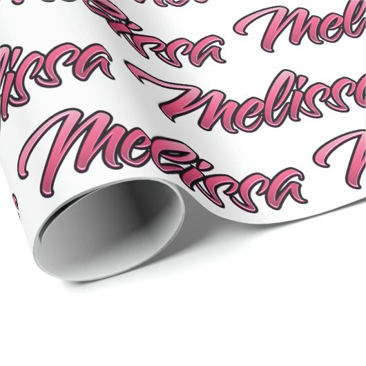 Melissa faded pink personalisiertes Geschenkpapier (Rolleneckpunkt)