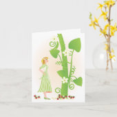 Melissa in Beanstalk Karte (Gelbe Blume)