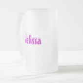 Melissa-Name Art-Mattierte Tasse (Vorderseite Links)