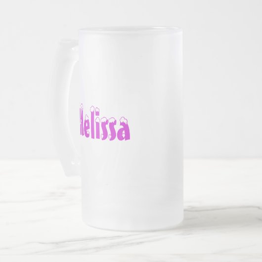 Melissa-Name Art-Mattierte Tasse (Vorderseite Links)