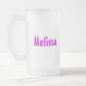 Melissa-Name Art-Mattierte Tasse (Links)