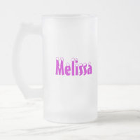 Melissa-Name Art-Mattierte Tasse