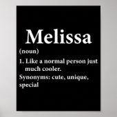 Melissa Name Definition Poster (Vorne)