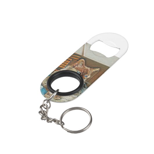 Melissas Gemälde Mini Flaschenöffner (Rückseite Schrägansicht)