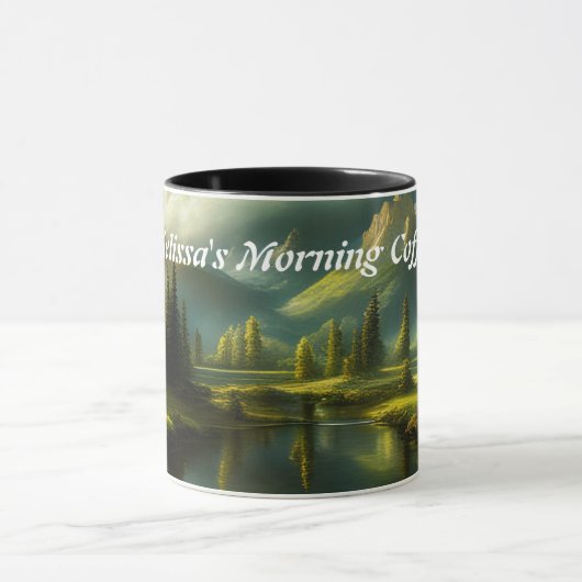 Melissa's Morgenkaffee Personalisiert anpassbar Tasse (Zentrum)