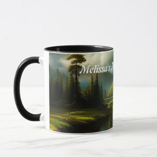 Melissa's Morgenkaffee Personalisiert anpassbar Tasse (Links)