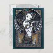 "Melita" Goth Tribal Fusion Dancer Angel Postcard Postkarte (Vorne/Hinten)