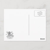 "Melita" Goth Tribal Fusion Storm Angel Postkarte (Rückseite)