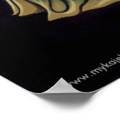 "Melita" Gothic Tribal Fusion Dancer Art Poster (Ecke)