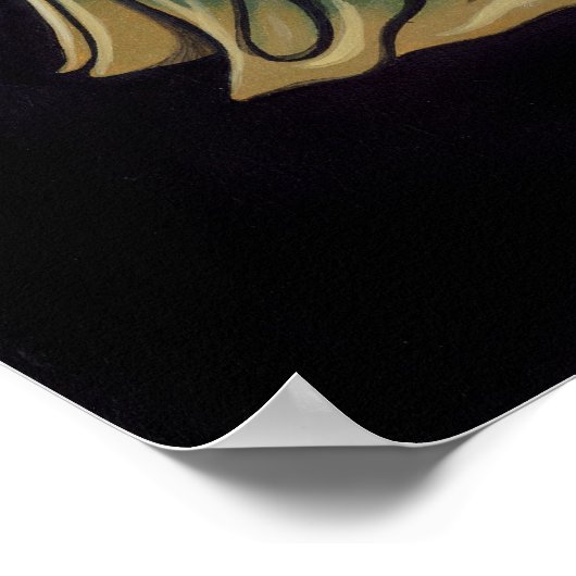 "Melita" Gothic Tribal Fusion Dancer Art Poster (Ecke)