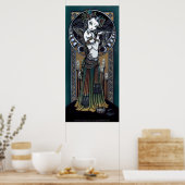 "Melita" Gothic Tribal Fusion Dancer Art Poster (Küche)
