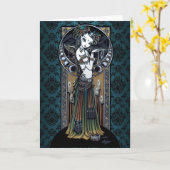 "Melita" Gotische Tribal Fusion Dancer Art Card Karte (Gelbe Blume)