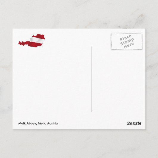 Melk Abbey, Melk, Österreich Postkarte (Rückseite)