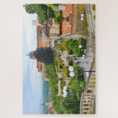 Melk Abbey mit Garten und Stadt, Österreich Puzzle (Vertikal)