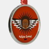 Melkam Genna Adoptions-Engels-Verzierung Silbernes Ornament (Rechts)