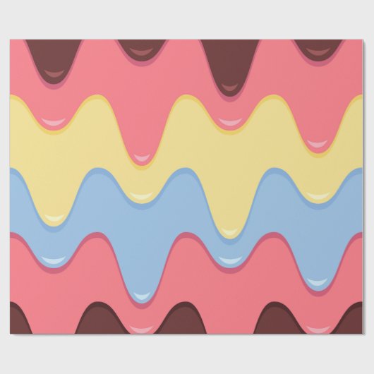 Melkeis-Party-Verpackung Geschenkpapier (Flach)