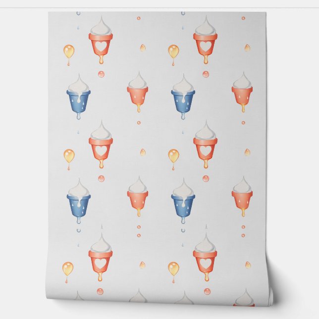 Melkeis Tapete (Abrollen)