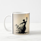 Melken Flamenco Tänzer Kaffeepause Tasse (Links)