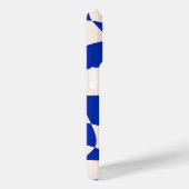 Melken von Lächelemoji mit Blue Checkered Case-Mate iPhone Hülle (Rückseite / Rechts)