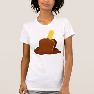 Melkeschokolade Popsicle Stick T - Shirt