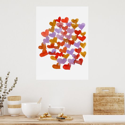 Melkherzen - Retro Poster (Küche)