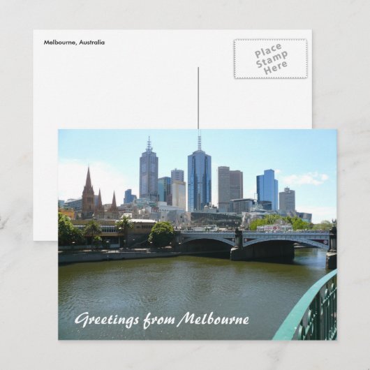 Melkstadt Postkarte (Vorne/Hinten)