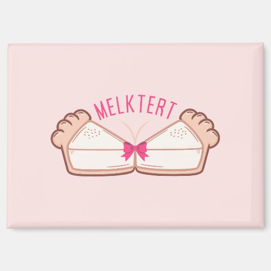 MELKTERT Afrikaanse Boeremeisie Magnet (Vorderseite)
