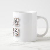 Melkzeit-Kuh-Muster Jumbo-Tasse (Rechts)
