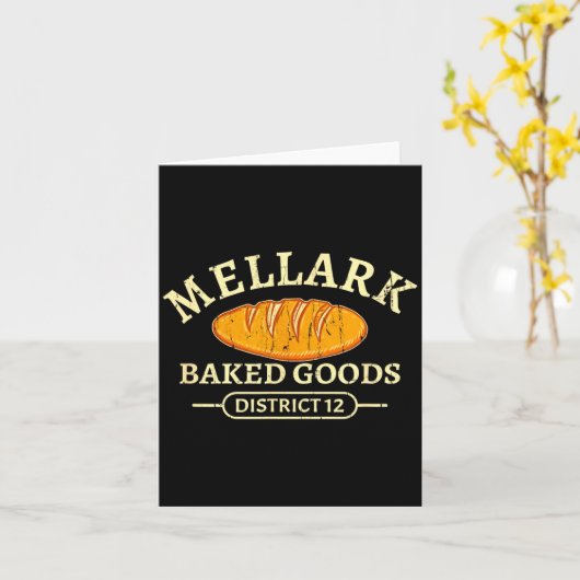 Mellark Baked Good Funny Baking Quote Bakery Bread Karte (Gelbe Blume)