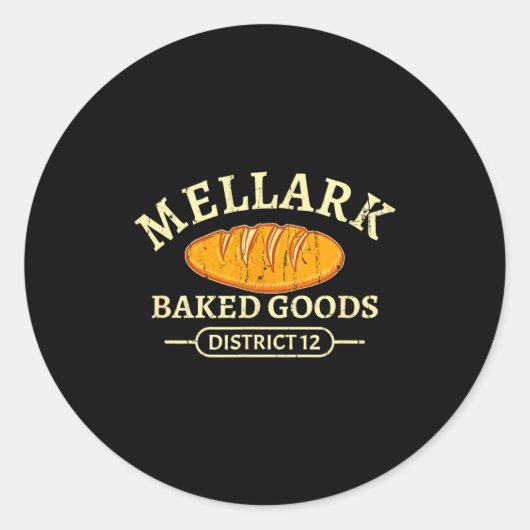 Mellark Baked Good Funny Baking Quote Bakery Bread Runder Aufkleber (Vorderseite)