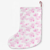 Mellis 1. Weihnachtsherz rosa Strumpf Kleiner Weihnachtsstrumpf (Rückseite)