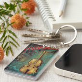 Mello Cello individuell anpassbarer, doppelseitige Schlüsselanhänger (Vorderseite rechts)