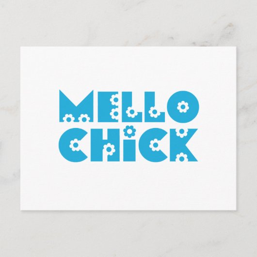 Mello Chick Postkarte (Vorderseite)