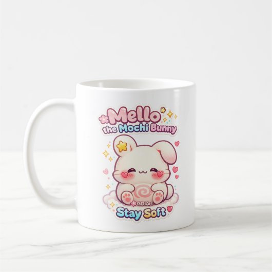 Mello das Mochi-Kaninchen Kaffeetasse (Links)