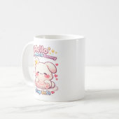 Mello das Mochi-Kaninchen Kaffeetasse (Vorderseite Links)